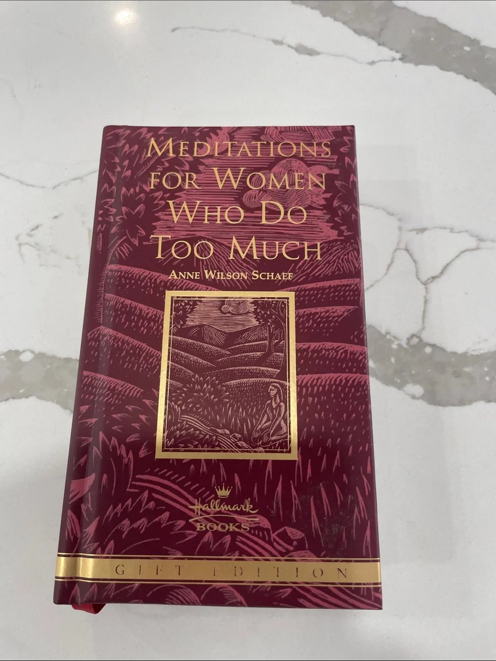 Hallmark Burgundy & Gold Hardcover Devotional Book